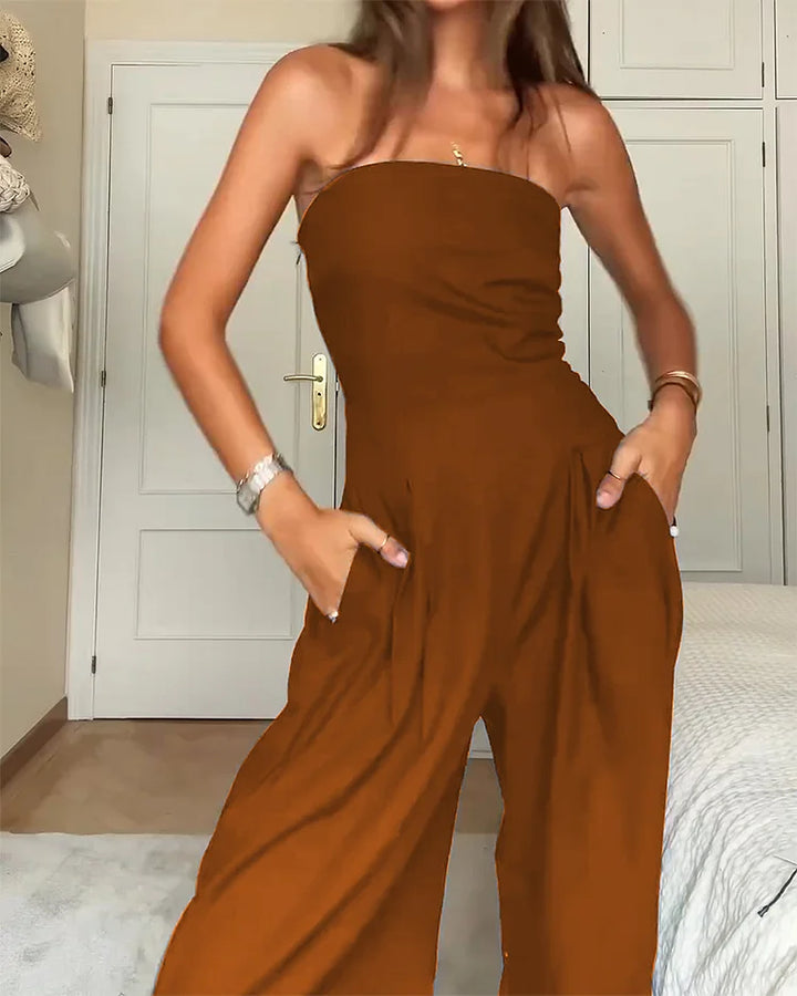 Luna™ | Elegant Off-Shoulder Jumpsuit