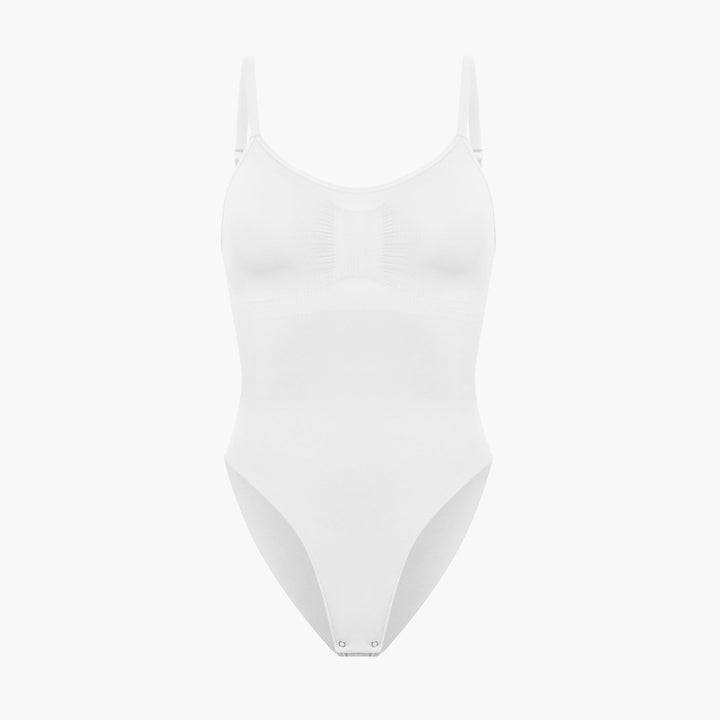 Sculpting bodysuit shapewear with slip