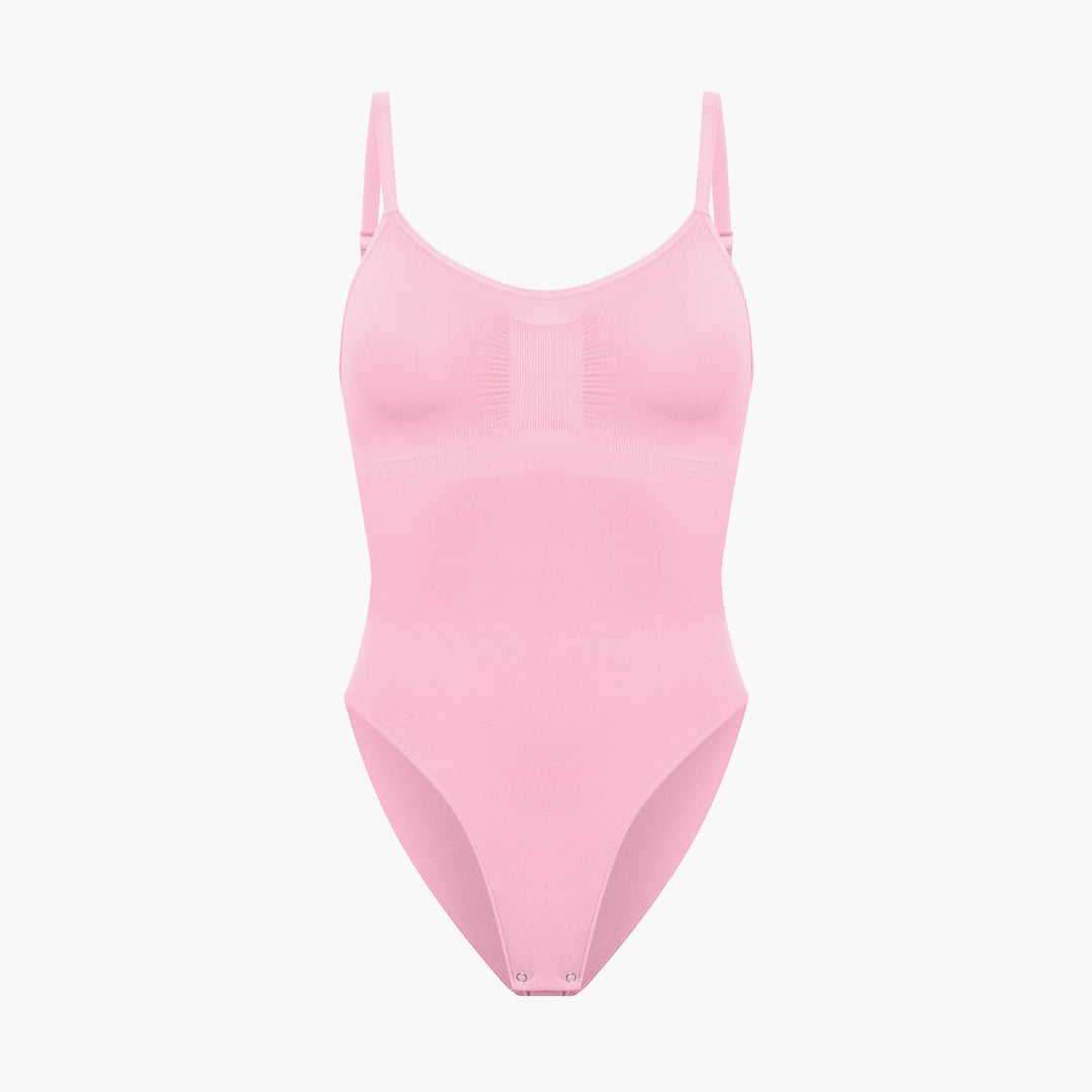 Sculpting bodysuit shapewear with slip