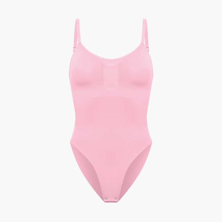 Sculpting bodysuit shapewear with slip