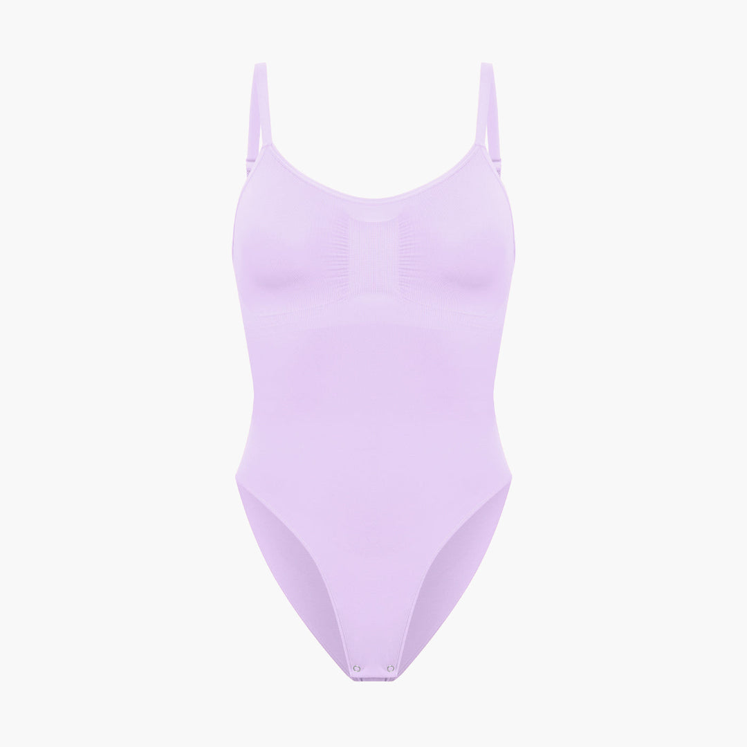 Sculpting bodysuit shapewear with slip