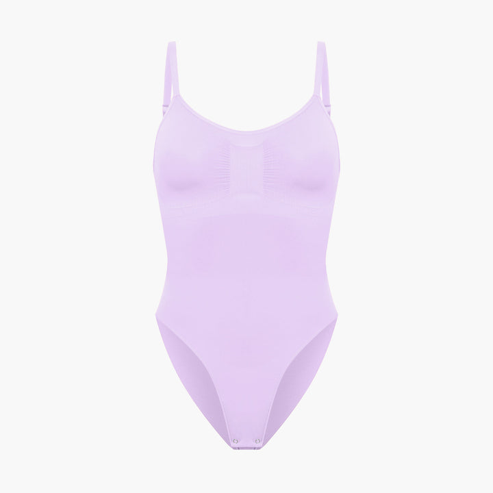 Sculpting bodysuit shapewear with slip